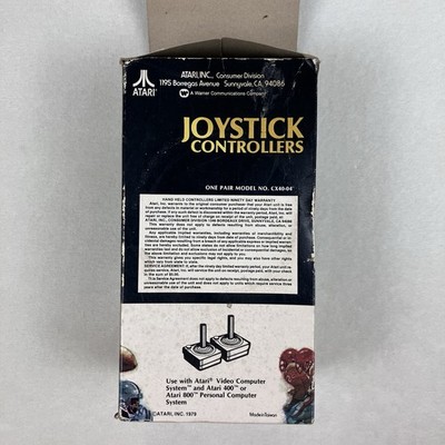 Atari CX40-04 Joystick Controllers Pair NOS Open Box Atari 2600 400 800 