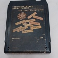 Kenny Rogers Ten Years of Gold 8-Track Cartri...