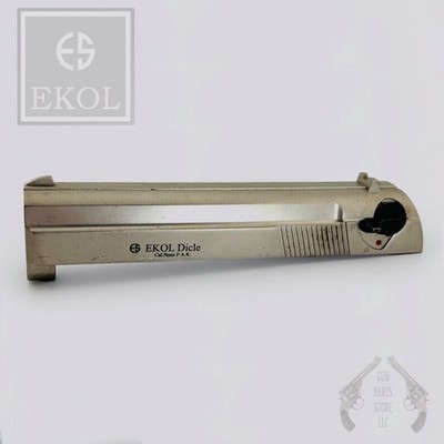 Slide Assembly - EKOL DICLE 9mm Blank Training Pistol -Matte Silver