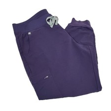 Figs Scrub Pants Zamora Cargo Jogger XXL PETITE Purple Shadow W18SW2005P