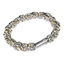 Ernstes Design Edvita Armreif A84 Edelstahl Königsarmband Armband Gelbgold besch