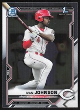 2021 Bowman Chrome Prospects 1st Bowman Ivan Johnson #BCP-149 Cincinnati Reds
