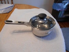 VINTAGE ONEIDA IMMACULUTE 18/10 STAINLESS STEEL 1 QUART SAUCEPAN & LID - GREAT