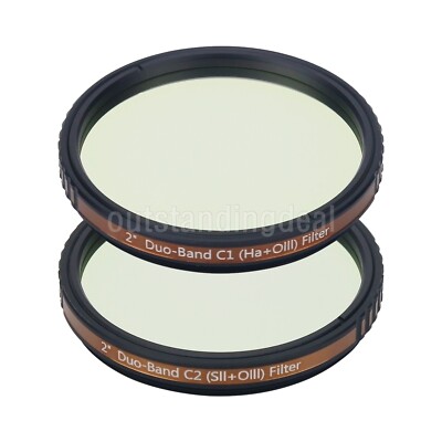 Askar 2'' Dual Band Pass Filter C1(Ha+OIII) + C2(SII+OIII) for Mono &Colorful Cam
