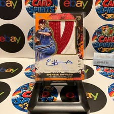 2021 Topps Inception Spencer Howard 04/25 Orange Patch Auto Rookie Card