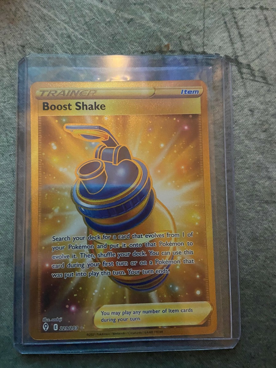 boost shake gold card pokemon shuffle your deck Boost Shake (Secret) 229/203 Secret