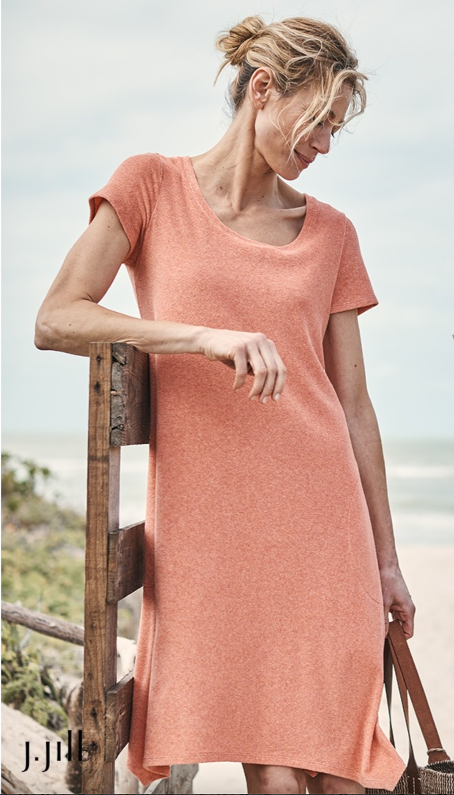 J Jill L Pure Jill Oasis Dipped Hem Dress NWT 1A4