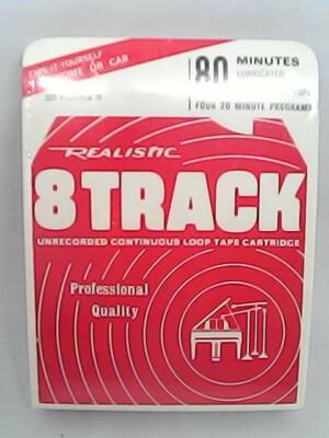 Realistic 8 Track Professional Quality 80 Minute Tape SEALED