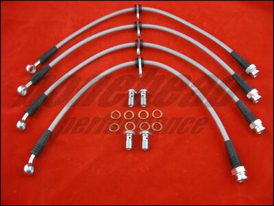 Techna-Fit Stainless Steel Braided Brake Lines 1998-2002 Honda Accord w/ Discs