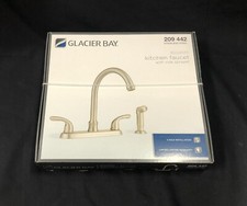 Glacier Bay 209 442 Builders Double Handle Standard Kitchen Faucet w/ Side Spray