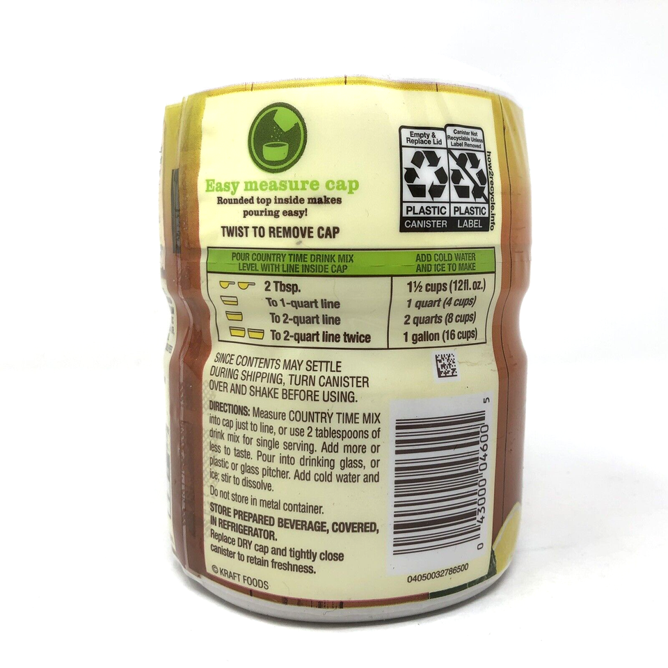 Country Time Half & Half Lemonade Iced Tea Drink Mix 19 oz 05/24 FREE