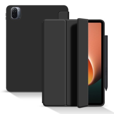Für Xiaomi Mi Pad 5 / 5 Pro 11.0 Zoll Tablet Tasche 3 folt Wake UP Smart Schwarz