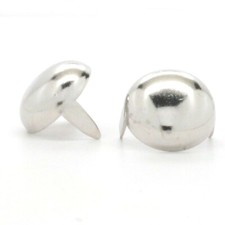 Nickel Brass Round Spot 1/2" Diameter Nail Head 100 pk. NH0204A-02