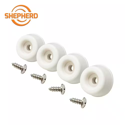 #ad #ad 7 8 in. Off White Rubber Screw On Bumpers for Surface Protection 4 Pack $2.05