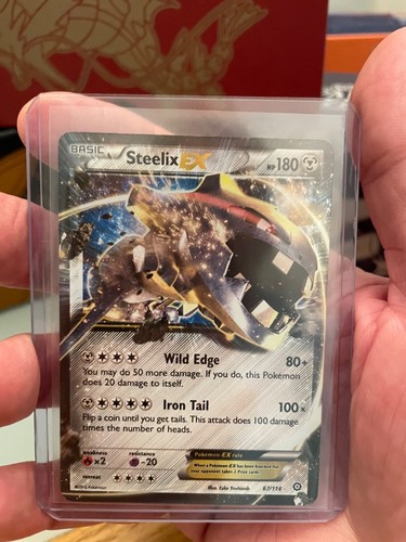Pokemon Karten: Steam Siege Rare Holo: Steelix EX 67/114