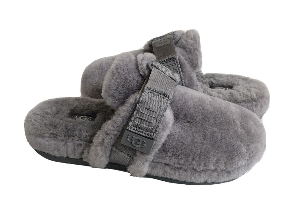 UGG FLUFF IT METAL SHEARLING SLIP ON SLIPPER MEN US WOMEN