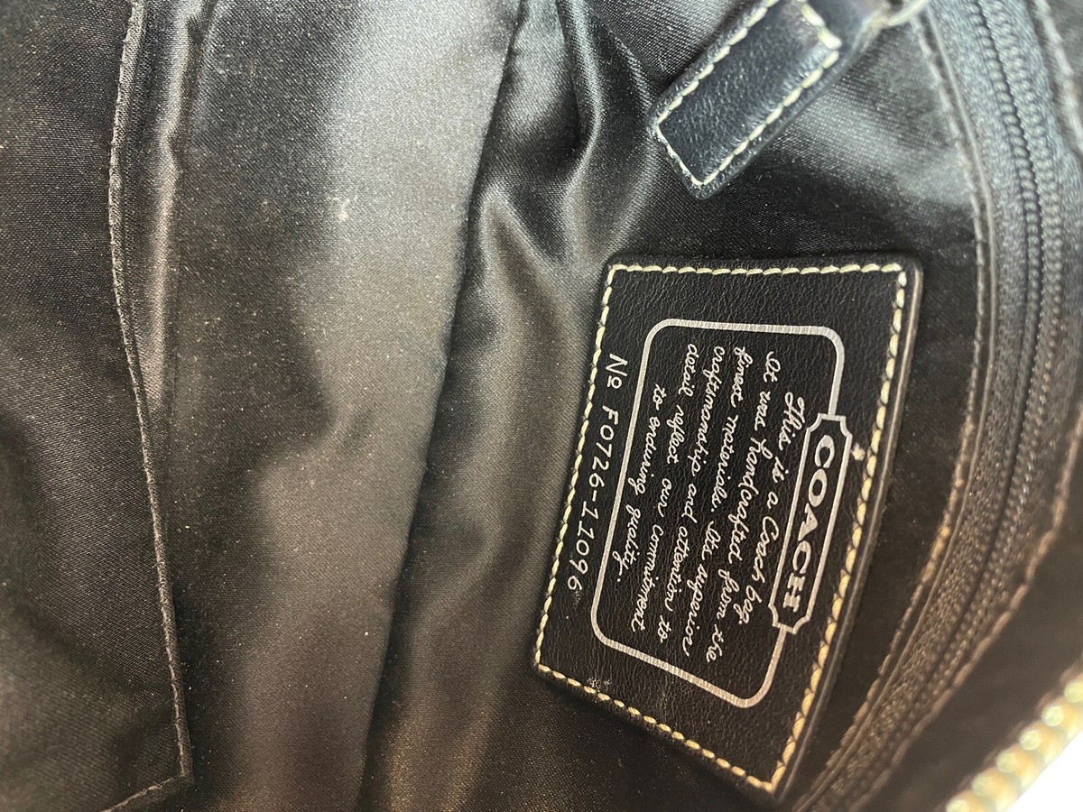 Coach shoulder bag H0767-11096 Black sparkle 10.5x5x2.5