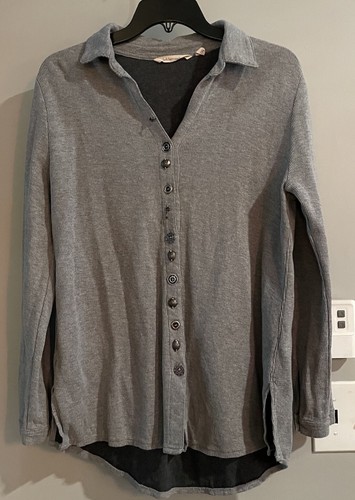 Haut Femme Soft Surroundings Taille L - Maille Verte Asymétrique, Rayonne Stretch, Parfait état