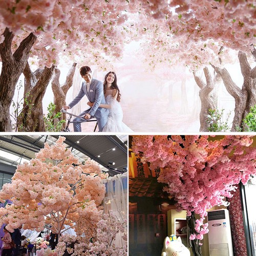 120cm Artificial Branch Cherry Blossom Fake Silk Flower Tree Party Home Decor - Picture 6 of 18
