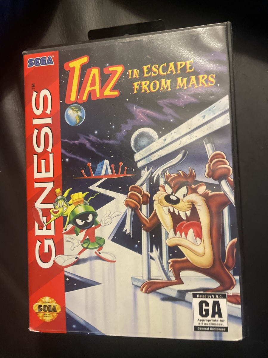 SEGA GENESIS TAZ IN ESCAPE FROM MARS 紙箱版 Taz in Escape From Mars (Sega Genesis, 1994) no instructions
