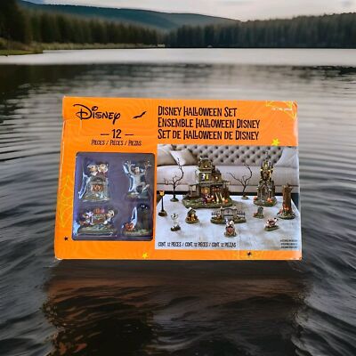 Disney (1598494) 12-Piece Halloween Village Set for sale online | eBay