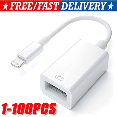 To Camera USB Female OTG Connector Adapter Cable For Apple iPhone iPad iPod lot