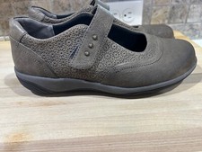 Halsa Aloe Adjustable Mary Jane Dark Gray Green 9B