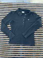 LACOSTE+POLO +TAGLIA 42+ NERO+ORIGINALE 100%+MANICA LUNGA
