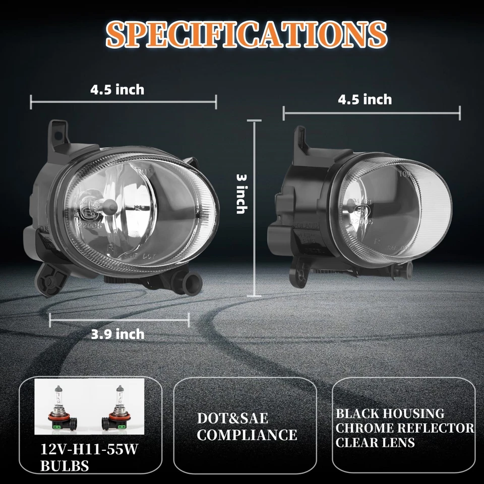 fog lights for AUDI A4 A5 A6 Q3 S5 S6 2008-2018;Volkswagen CC 2009-2012 - Image 3 of 4