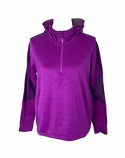 Girl's XL Hoodie Under Armour Purple Cold Gear Half Zip Athletic Long Sleeve