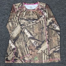 Energy Zone Camo Top Womens Large Camouflage Hunting Hiking Break Up Infinity