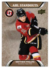 20/21 2020 UPPER DECK UD AHL MATTHEW PHILLIPS #240 STANDOUTS GOLD /25 STOCKTON