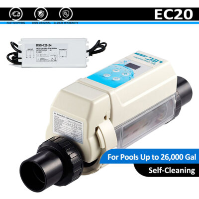 Electronic Salt Chlorine Generator for In-Ground Swimming Pools 26,000 Gallons