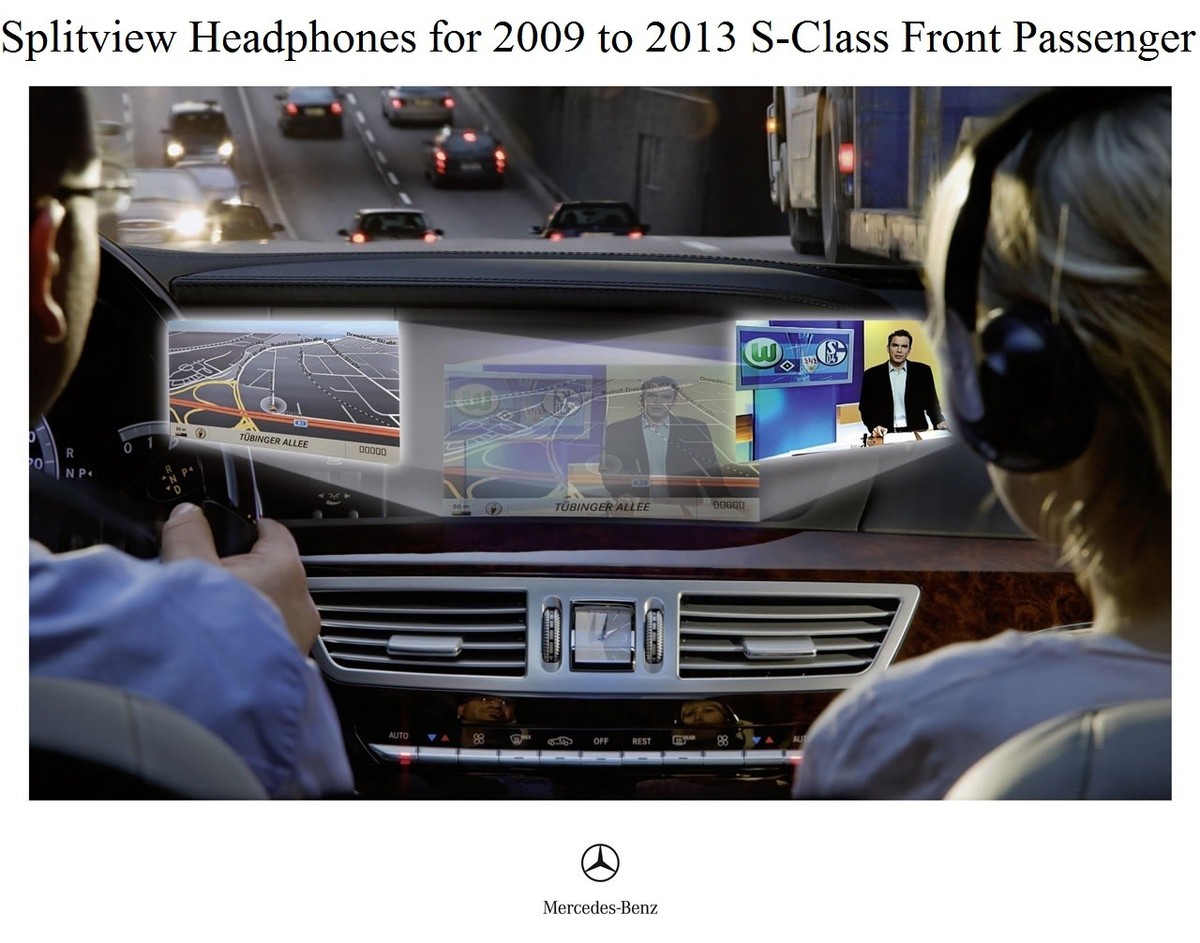 Mercedes Front Passenger Headphone 2009-2013 CL-Class 500 550 600