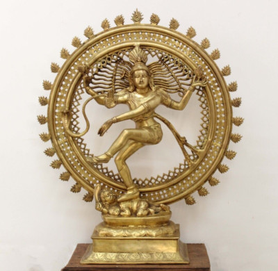 Nataraja Statue Big Dancing Shiva Sculpture Hindu Pooja Idol Home Lobby Decor