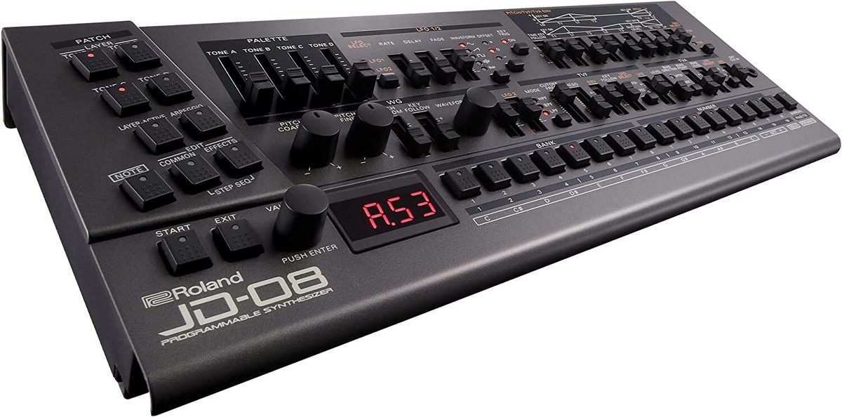Roland Boutique JD-08 サウンドモジュール Roland JD-08 Boutique Sound Module Synthesizer Black