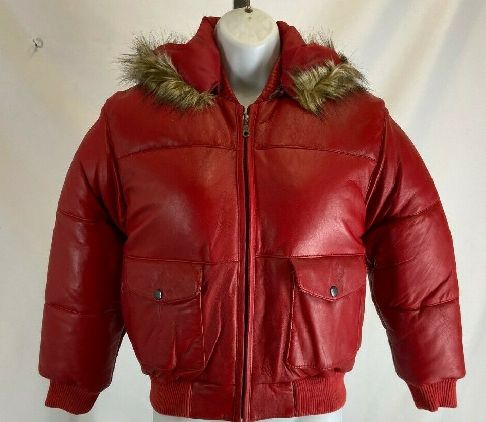 Giovanni Girel's Leather Jacket Red 