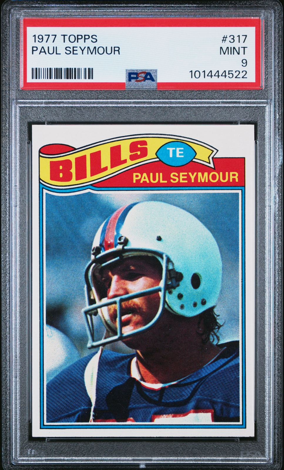 1977 TOPPS #317 PAUL SEYMOUR PSA 9