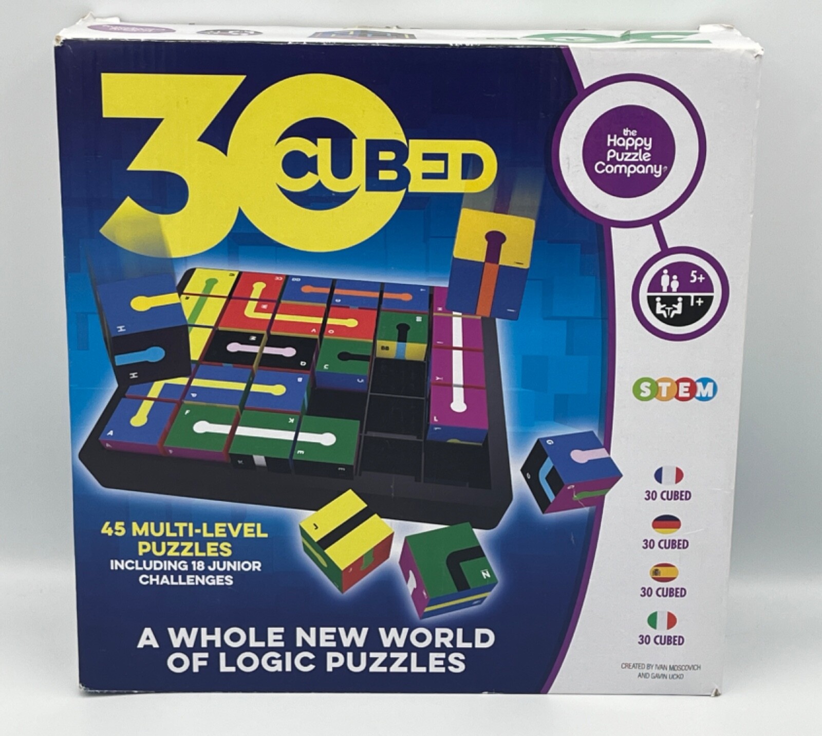 30 Cubed STEM Puzzle Game by The Happy Puzzle Company - Complete