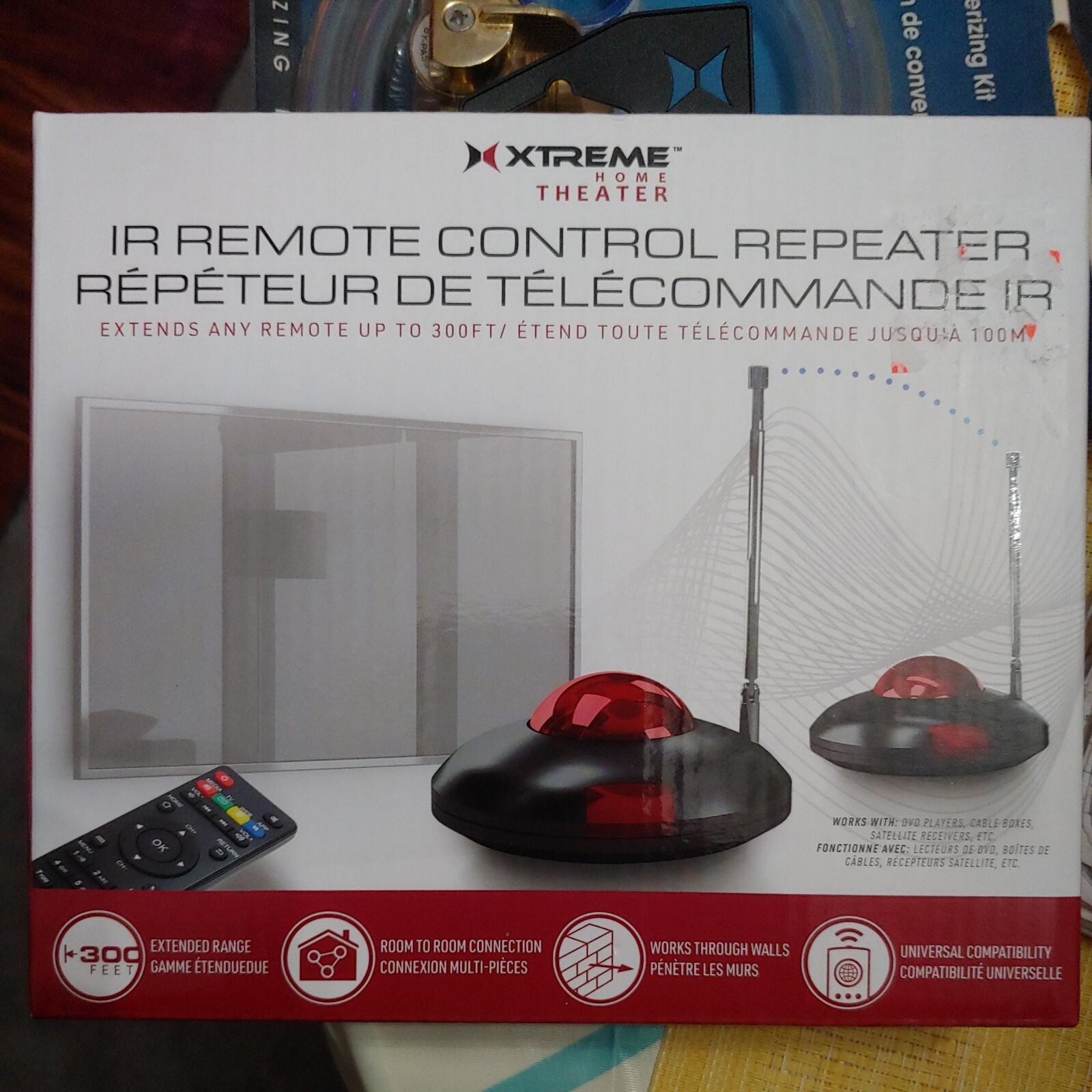 Xtreme Home Theater IR Remote Control Repeater Extender 300 Ft Feet eBay