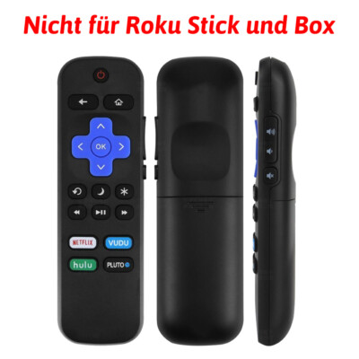 1x Mit Netflix Hulu VUDU-Taste Fernbedienung Für Roku Smart LED TV Leicht