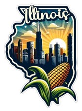 Illinois Sticker Stickers A240