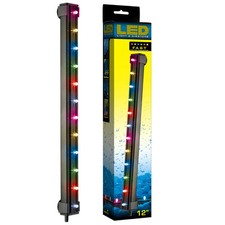 12" Submersible RGB Color Change Aquarium Underwater LED Light  Bubble Airstone