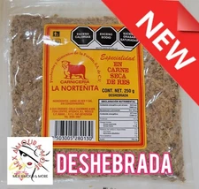 LA NORTENITA MACHACADO CARNE SECA DE RES SHREDDED BEEF JERKEY 250g Apodaca NL❤️