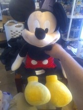 Disney Store Mickey Mouse Plush 18" Exclusive Authentic Logo Stuffed Animal Soft