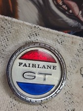 1966 1967 Ford Fairlane Gt Console Badge Emblem