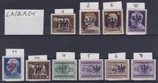 Dt. Besetzung WK II Laibach ex. Mi.Nr. 1 - 14 postfrisch ** 1944