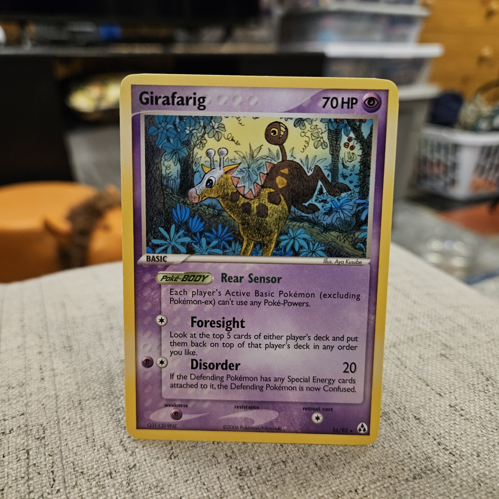 Girafarig Pokemon TCG Legend Maker Rare Card #16/92