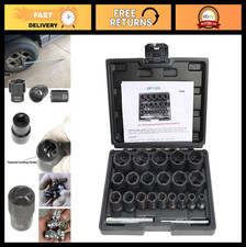22-piece Bolt Nut Extractor Set - Impact Lug Nut Remover Wheel Lock Removal Kit 22-piece Bolt Nut Extractor Set - Impact Lug Nut Remover Wheel Lock Removal Kit