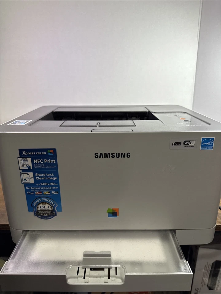 Samsung Xpress C410W Color LaserJet Printer Wifi W/ All Toner Very low prints - Image 2 of 4